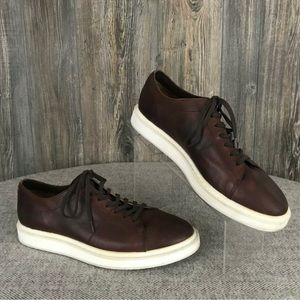 FRYE Leather Shoes Lace Tie Brown Sneakers